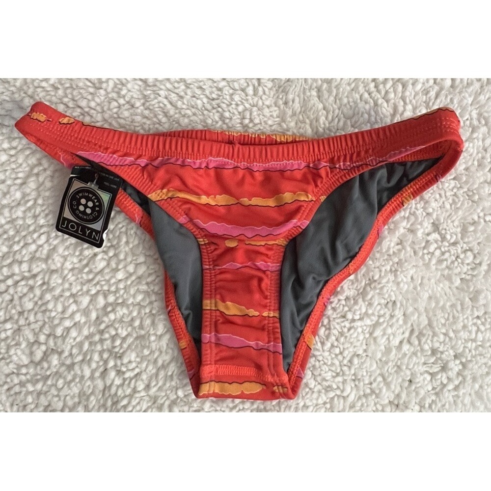 Jolyn‎ Bikini Bottom Bali Style Orange (Torn) Medium New With Tags